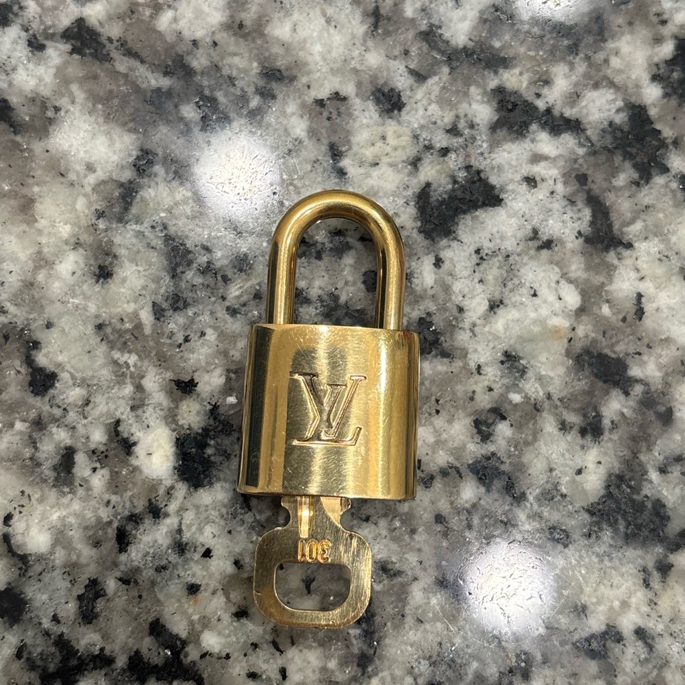 Louis Vuitton Gold Lock and Key